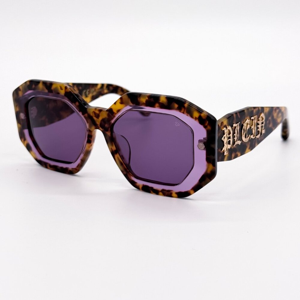 NEW PHILIPP PLEIN SUPREME SPP098M 0778 HAVANA WOMEN SUNGLASSES